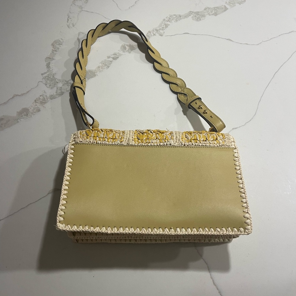 NWT Tory Burch Miller Raffia Flap Shoulder Bag - Picture 12 of 14